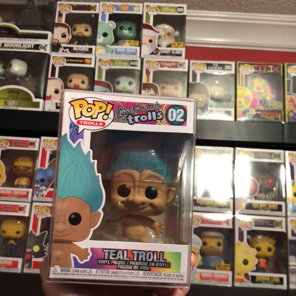 Teal Good Luck Troll funko pop